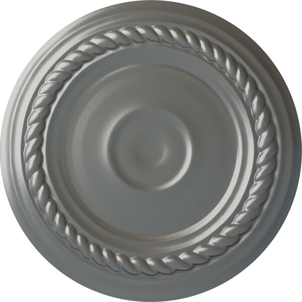 Ekena Millwork Small Alexandria Ceiling Medallion (Fits Canopies up to 4 5/8"), 7 7/8"OD x 3/4"P, Silver CM07ALSLS - main